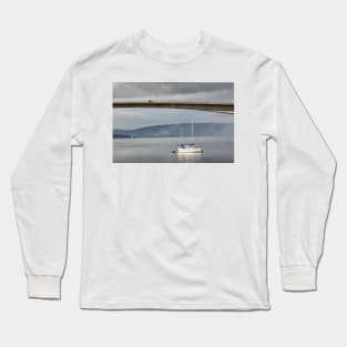 Yacht moored at Kyleakin, Isle of Skye Long Sleeve T-Shirt